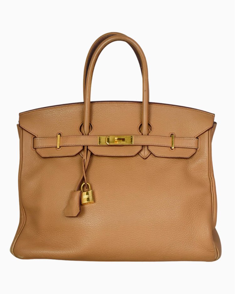 Bolsa Hermès Original Birkin 35 Alezan Caramelo feminina
